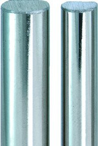 JuNie Profilstange aus vernickeltem Stahl in Silber, Länge: 1000 mm, Durchmesser: 6/5 mm - Bild 1