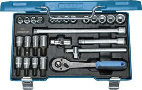 Gedore Steckschlüssel-Satz 3/8 Zoll 26-teilig 6-kant IN-IS-PH metrisch - Bild 1