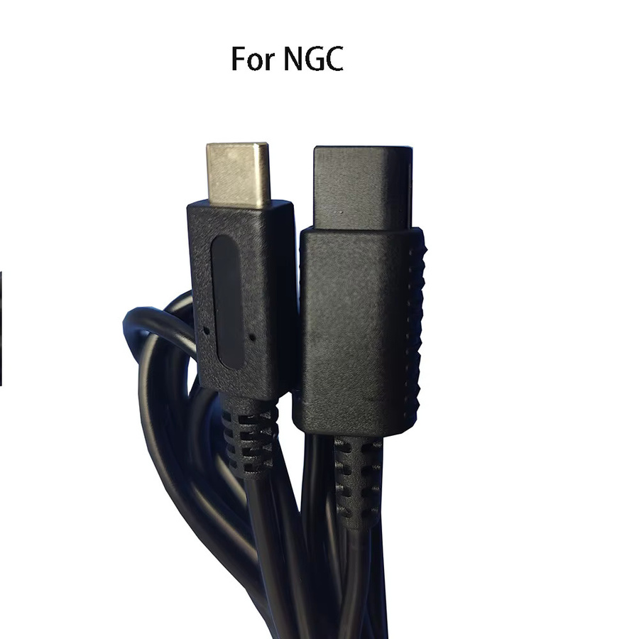NGC-Verbindungskabel für Nintendo Game Cube Konsole, 65 W Ladekabel mit 2 m Länge, Schwarz - Bild 3