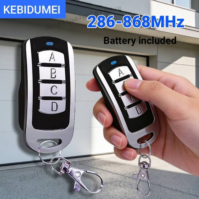 KEBIDUMEI RF Fernbedienung Duplikator Multi-Frequenz 286 MHz-868 MHz mit 433 MHz Grabber Clone Funktion als Schlüsselanhänger Hand Sender - Bild 1