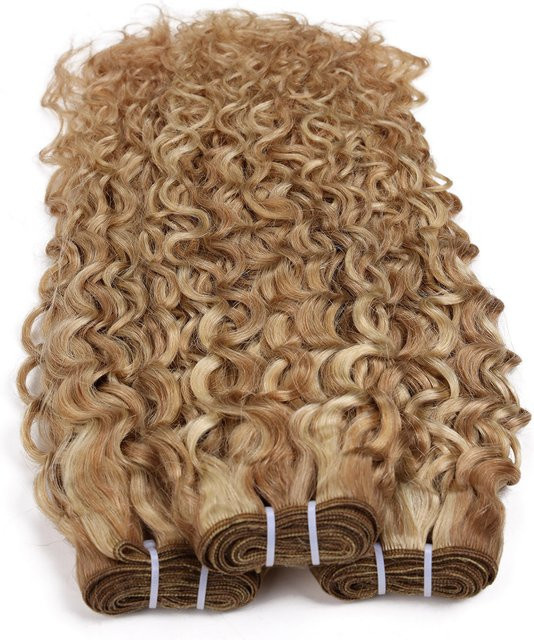 REAL BEAUTY Peruanische Wasserwellen-Haarbündel, Aschblond, Lockig, 100 g - Bild 1