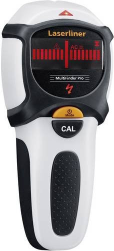 Laserliner MultiFinder Pro Ortungsgerät in Weiß mit einer maximalen Ortungstiefe von 100 mm für Holz, spannungsführende Leitungen sowie eisenhaltige und nicht eisenhaltige Metalle - Bild 1