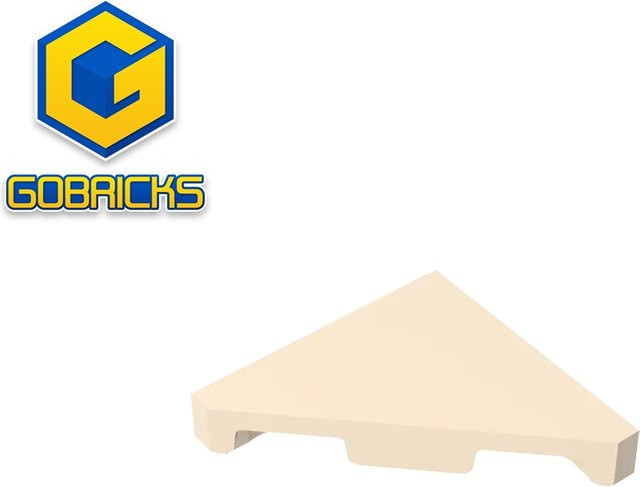 Gobricks GDS-90492 Fliese 45 ° Schnitt 2 x 2, Bausteine, Zubehör - Bild 1