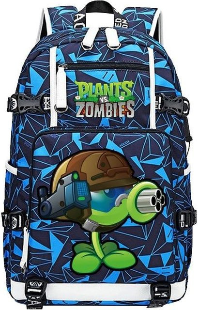 3-teiliges Schulrucksack-Set in Blau aus Oxford-Stoff mit Schultasche und Federmäppchen - Bild 1