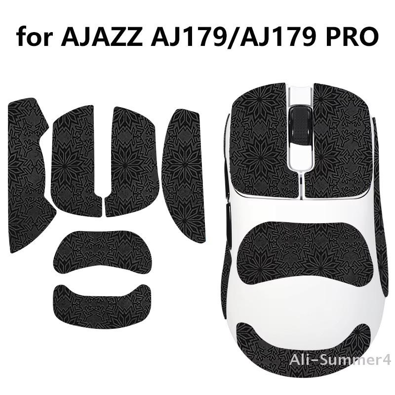 Ajazz Anti-Slip Maus Grip Tape Skate Aufkleber für AJ179 und AJ179 Pro in Schwarz - Bild 1