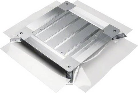 Hager Universal-Bodendose für Elektro-Sockelleisten in Silber UDH2050080 - Bild 1