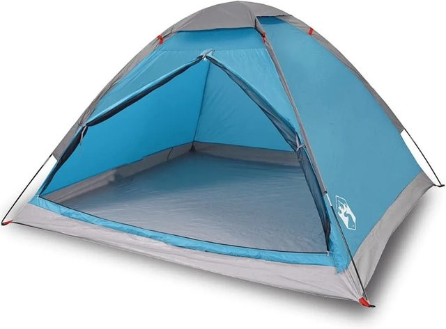 Furnicato Campingzelt Kuppelzelt in Blau, B/T/H: 240 x 210 x 126-132 cm - Bild 1