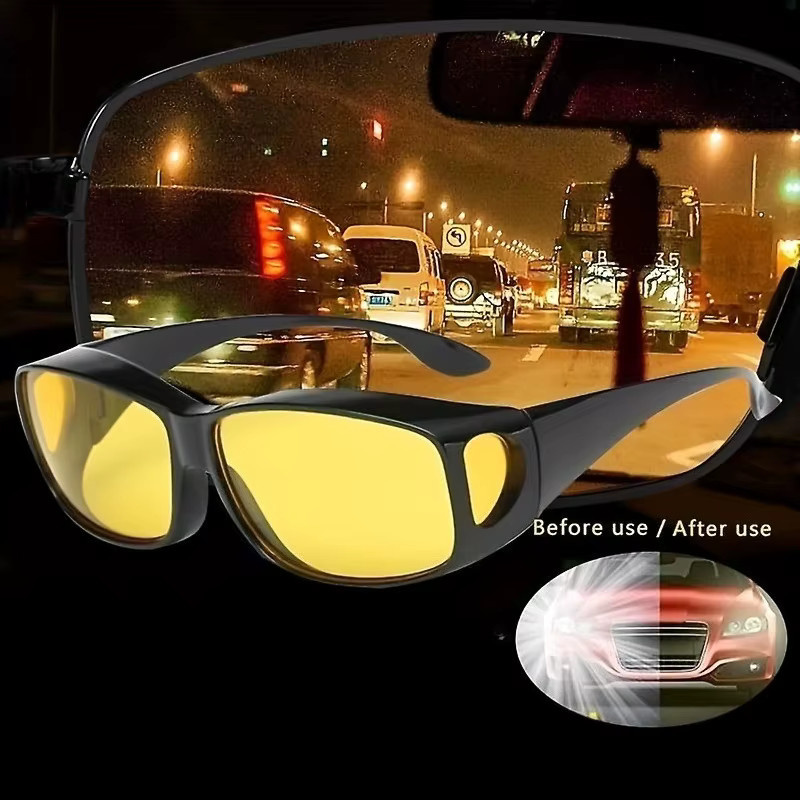 ERIKOLE Nachtsicht-Fahrbrille, Vollrand, Kunststoff, Unisex, black - Bild 4
