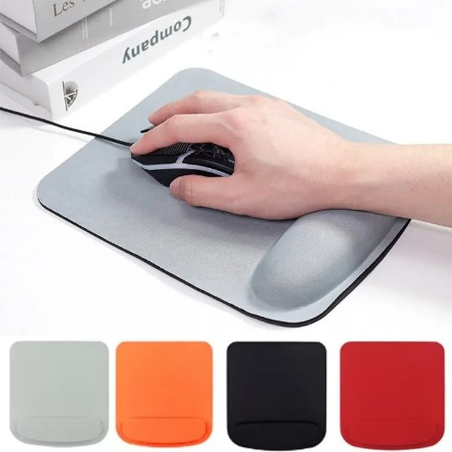 Ergonomisches Mauspad mit Handgelenkauflage in Rot für PC und Laptop - Bild 1