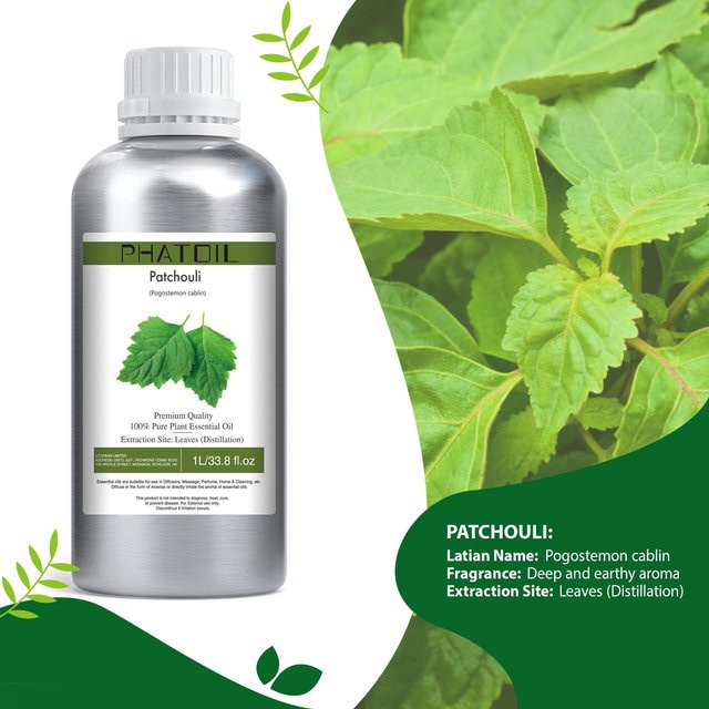 PHATOIL Ätherische Öle, Vanille, Lavendel, Rosmarin, Geranie, Patchouli, 1000 ml, Unisex - Bild 1