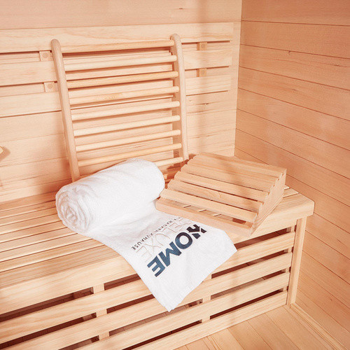 3-teiliges Home Deluxe Sauna-Set RAJA aus Holz in Natur/Beige/Braun - Bild 3