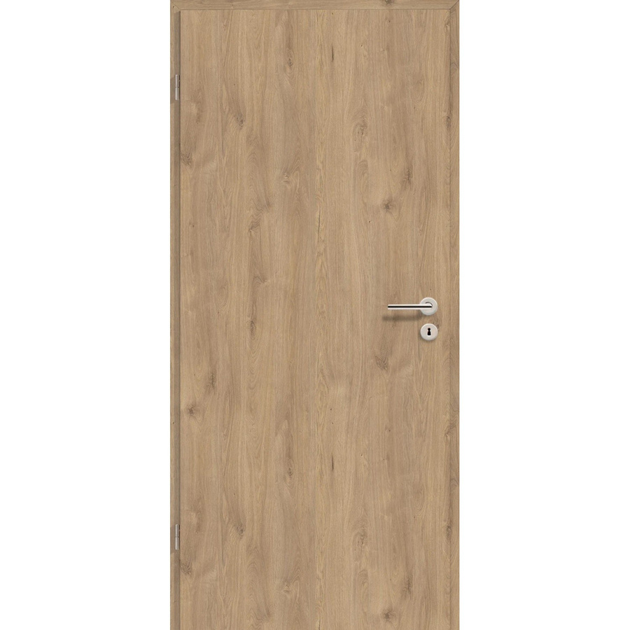 Zimmertür GetaDoor GL 767 Adria in Eiche Dekor, Farbe Braun, B: 86 cm, H: 198,5 cm, Anschlag Links - Bild 2