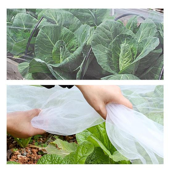 HOW-E Insektennetz Pflanzenschutz für quadratische Tomatenkäfige mit Reißverschluss und Kordelzug, Vogelschutznetz für den Garten, Größe S - Bild 5