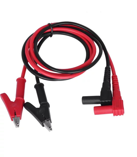 20A Multimeter Testkabel mit 4mm Bananenstecker und Krokodilklemmen, 90 cm Doppelsonde Anschlusskabel für Messwerkzeuge - Bild 1