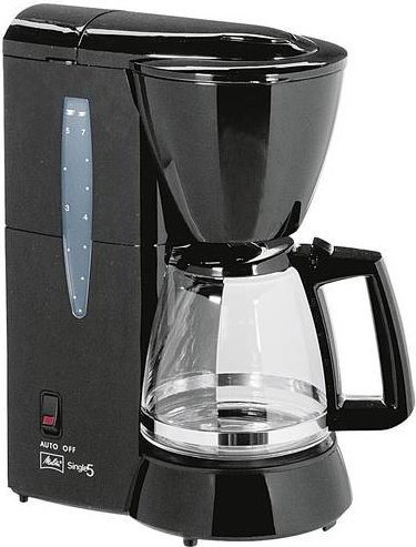 Melitta Single 5 Filterkaffeemaschine Schwarz mit Glaskanne für 5 Tassen - Bild 3