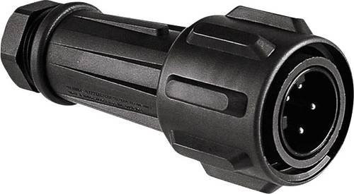 Bulgin EXP-0911/04/S Rundstecker Kupplung gerade, 4 Pol, schwarz - Bild 1
