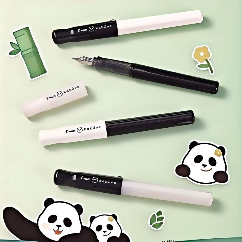 PILOT Kakuno Füllfederhalter Panda Limited Edition in Schwarz mit F-Stiftspitze - Bild 3