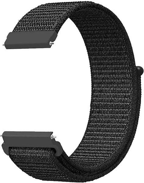 Uhrenarmband Nylon, Schwarz, Unisex, 22 mm - Bild 1