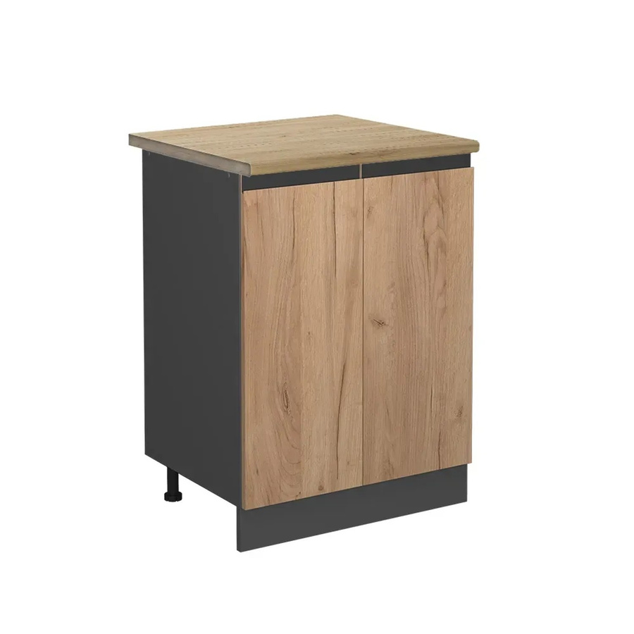 Vicco Küchenunterschrank R-Line Goldkraft Eiche und Anthrazit, B/T/H: 60 x 60 x 81,6 cm - Bild 2