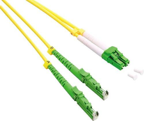 Roline Glasfaser LWL Anschlusskabel Singlemode Gelb 0,50 m mit 1x LSH-Stecker und 1x LC-Stecker 9/125 µ - Bild 1