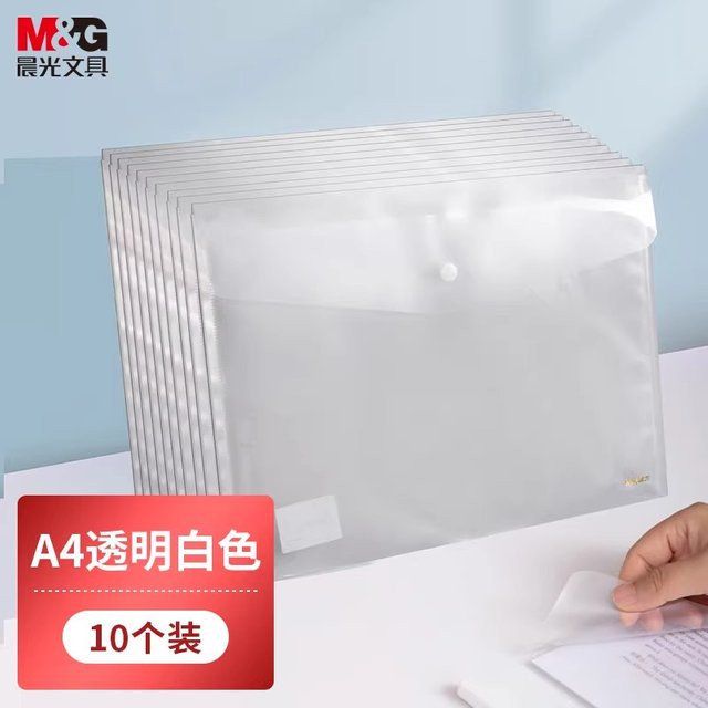 M&G Transparente Aktentasche aus PVC als wasserdichte Dokumentenmappe für A4 Dokumente - Bild 1