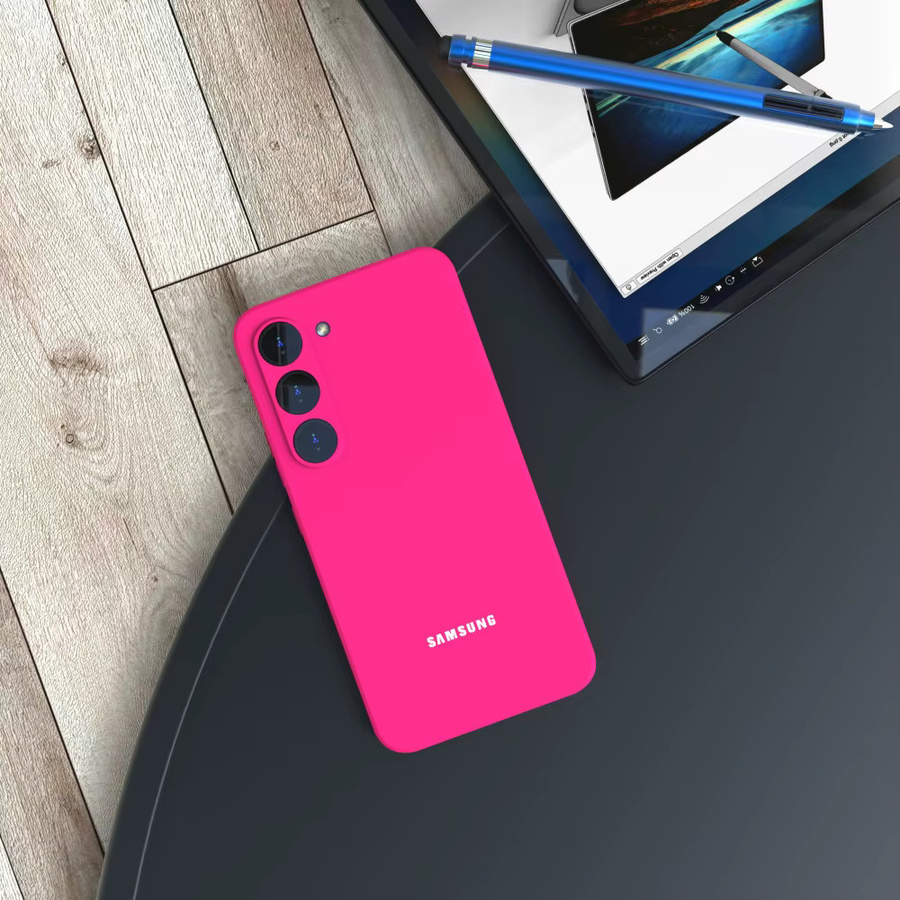 Stoßfeste Silikon Schutzhülle für Samsung Galaxy S25 FE S24 S23 S22 S21 Plus Ultra S20 FE in Rot - Bild 3