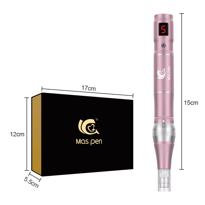 Mas.pen Microneedling-Derma-Stift, kabellos, mit 30 Nadelkartuschen, Unisex - Bild 3