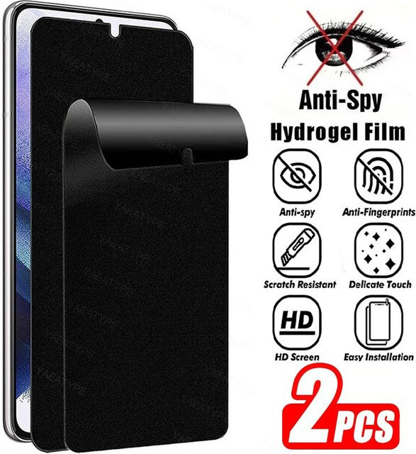 2er-Pack Anti-Spy Privatsphäre Hydrogel Displayschutzfolie für Motorola E13 E14 E15 G04 G04s G05 G06 G13 G14 G23 G15 G24 G56 G100 Pro - Bild 1
