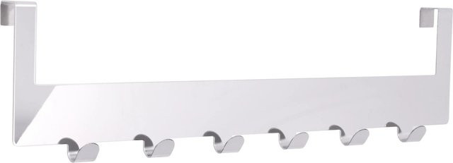 Siro Türgarderobe 1977 aus Metall in Chrom Glänzend mit 6 Haken, Länge: 37,5 cm - Bild 1