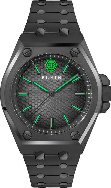 Philipp Plein Herrenuhr, Quarz, Edelstahl, Schwarz, 43 mm, 5 ATM - Bild 1