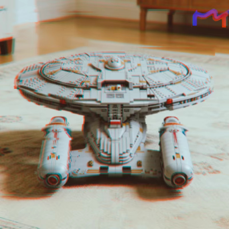 Hot Toys Star Trek Trek Enterprise Super Great Ultimate Raumschiff-Display-Bausteine-Set, 3600 Teile, ab 14 Jahren - Bild 2
