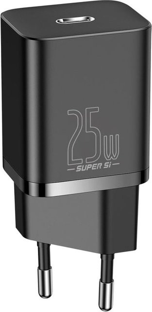 Baseus Super Si Netzteil 25W mit USB-C Anschluss in Schwarz mit PPS und PD Unterstützung - Bild 1