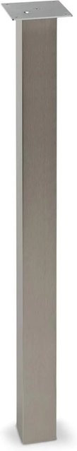 SO-TECH Tischbein Eckig in Edelstahloptik Silber, Höhe: 87 cm, Breite: 10 cm, Tiefe: 10 cm - Bild 1