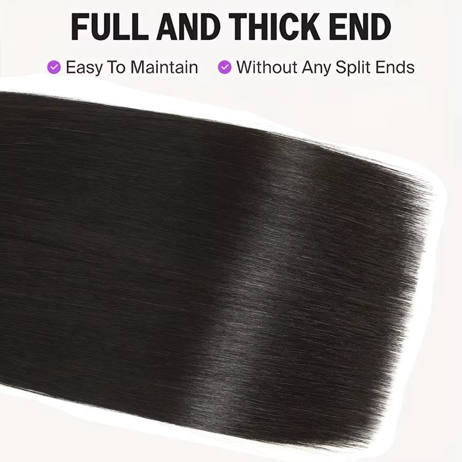 WOWANGEL Haar Extensions, 100% Unverarbeitetes Menschenhaar, Damen - Bild 3