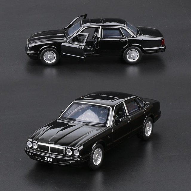 Linyi toy car Jaguar Xj6, Auto Modell, 1:36, Metall, Rückziehfunktion, ab 18 Jahre - Bild 1