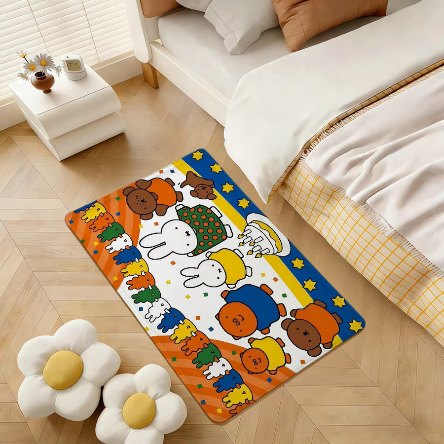 Miffy Cartoon Kaninchen Bodenmatte Multicolour B: 60 cm, T: 40 cm - Bild 4