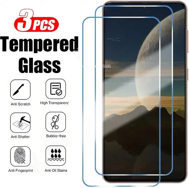 3er-Set gehärtetes Glas Vollbildschutz für Samsung Galaxy S25 S24 S23 S22 S21 Ultra Plus sowie Note 20 10 9 8 S10 S9 S8 in Transparent - Bild 1