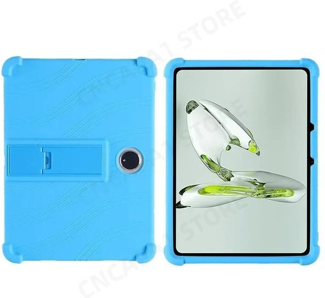 OnePlus Pad 2 Pro Silikonhülle mit Ständer in Blau für 12,1 Zoll Tablet-PC, stoßfester Schutz - Bild 1