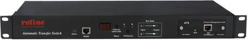 Roline 19-Zoll-Automatik-Transferschalter in Schwarz mit 2x C20, 6x C13 und 2x C19, 16A - Bild 1