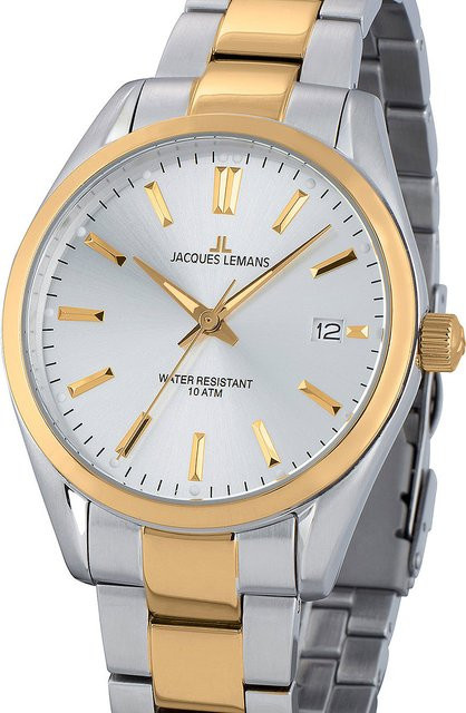 Jacques Lemans Herrenuhr, Quarz, Edelstahl, 40 mm, 10 ATM - Bild 1