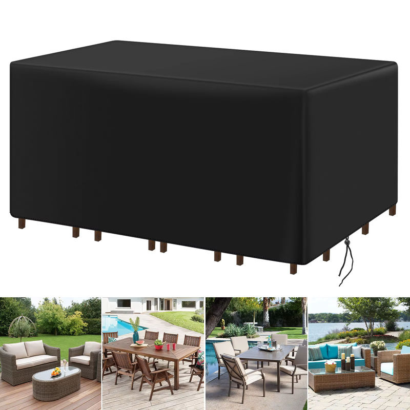 MY BAKERMAN Gartenmöbel-Abdeckung in Silber, wasserabweisend und UV-beständig für Terrassenstühle, Sofas und Tische - Bild 2