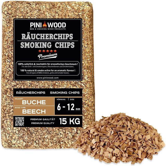 PINI Räucherchips Buche 6-12 mm 15 kg - Bild 1