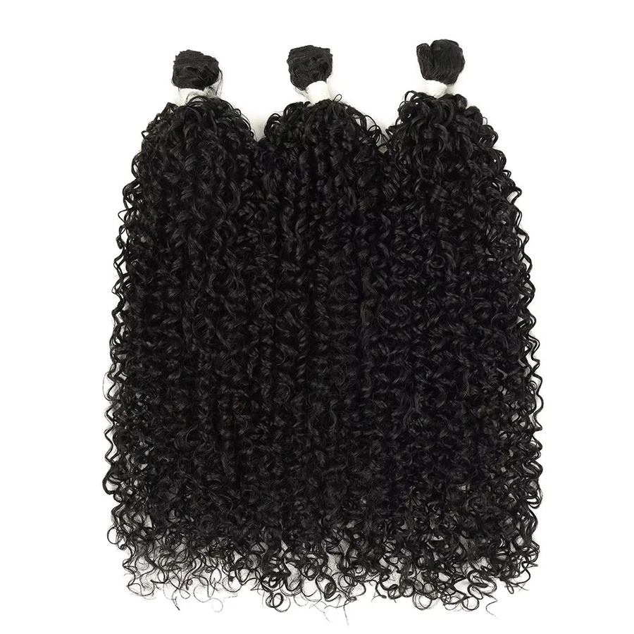 Booming Hair Haarverlängerung Synthetische Lockige Haar Bundles, Schwarz Blonde, 3 Stück - Bild 1