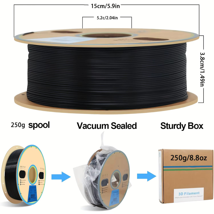 MANLANG TPU-Filament 1,75 mm, 95A flexibles FDM-Filament für 3D-Drucker, 250 g - Bild 2