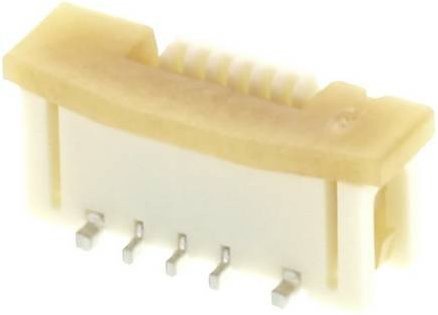 Molex FFC/FPC-Anschluss in Weiß mit Goldkontakten, Rastermaß: 0,5 mm, Artikelnummer: 525590652 - Bild 1