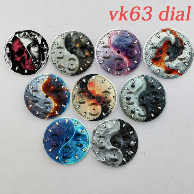 VK63-Zifferblatt, 29 mm, Quarzuhr, passend für 39-mm-Gehäuse - Bild 1