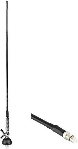 Albrecht CB-Funk Antenne T-27 mit FME in Schwarz, Höhe: 60 cm - Bild 1