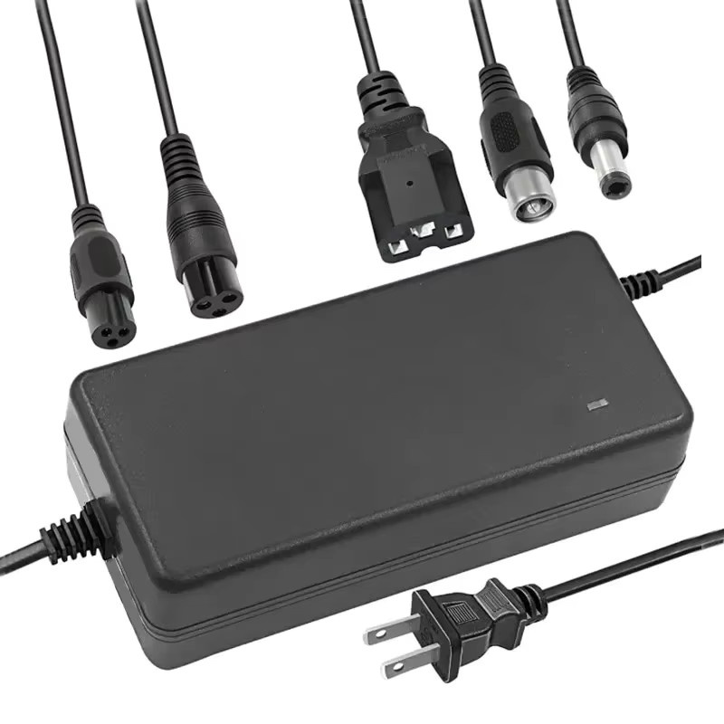 Lithium-Ionen-Ladegerät 54,6 V 2A für 48V 13s Skateboard und Balance-Fahrzeuge, Schwarz, mit Barrel-Stecker - Bild 4