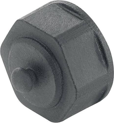 TELEGÄRTNER STX V1 Flanschschutzkappe aus Kunststoff in Schwarz - Bild 1