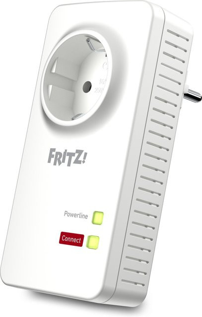 AVM FRITZ!Powerline 1220 Powerline Einzel Adapter in Weiß mit Ethernet/LAN - Bild 1